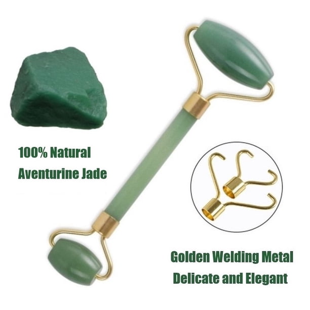 Natural Crystal Jade Rose Quartz Massage Roller Face Body Relax Slim Massager Anti Wrinkle Beauty Health Care Tools Wholesale