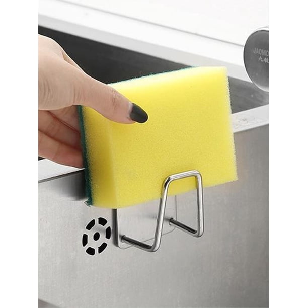 1pc Stainless Steel Kitchen Storage Rack, Modern Punch-free Wall Mounted Storage Rack For Kitchen