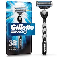 Máquina De Afeitar Recargable Mach3 Con Hojas Más Afiladas 1 Un Gillette