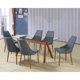 thumbnail image 3 of Comedor Vidrio Wol Con 6 Sillas Azul, 3 of 7