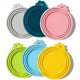 thumbnail image 1 of Tapas para Latas de Comida para Mascotas IVIA PET 6 uds Silicona Multicolor, 1 of 6