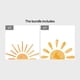 thumbnail image 1 of 1pc Sun Wall Decal, Sun Wall Decor, Boho Wallpaper For Nursery Playroom Kids Bedroom Classroom Decor, 1 of 5