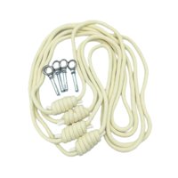 Magideal - 4X Cuerda De Pared Para Yoga, Cuerda De Pared Resistente Para Entrenamiento Auxiliar De Yoga, Práctica Cuerda De Algodón Para Yoga Para Entrenamiento, Beige