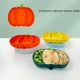 thumbnail image 3 of Children's Halloween Silicone Pumpkin Dinner Plate, Baby Silicone Non-slip Tableware, Suction Cup Type Food Supplement Box, Integrated Divided Grid Tableware, 3 of 4