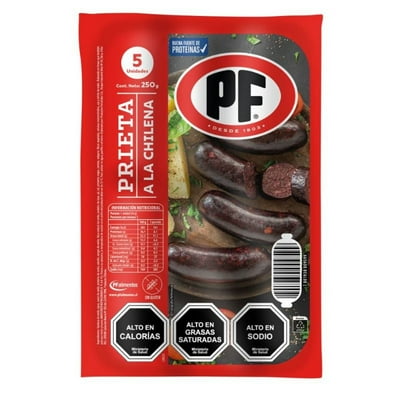 Prietas A La Chilena 5 Un 250 Gr Pf