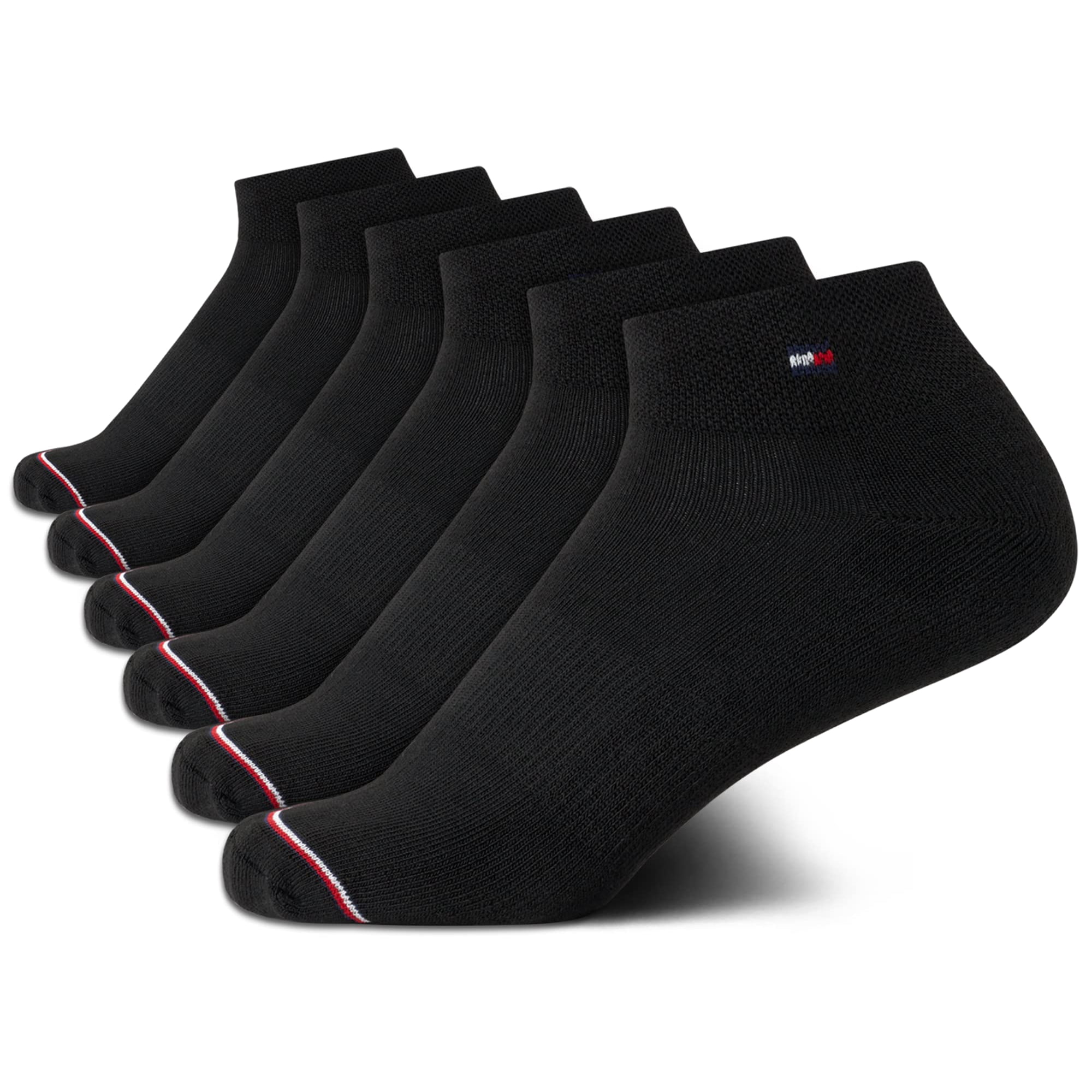 Calcetines Tommy Hilfiger Para Mujer, Paquete De 6, Bandera Deportiva, Tallas 4-10