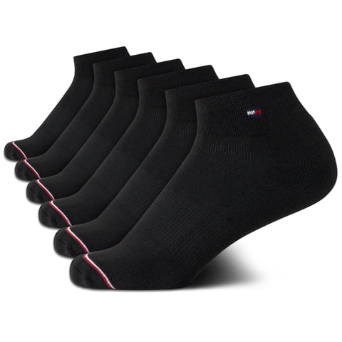 Calcetines Tommy Hilfiger Para Mujer, Paquete De 6, Bandera Deportiva, Tallas 4-10