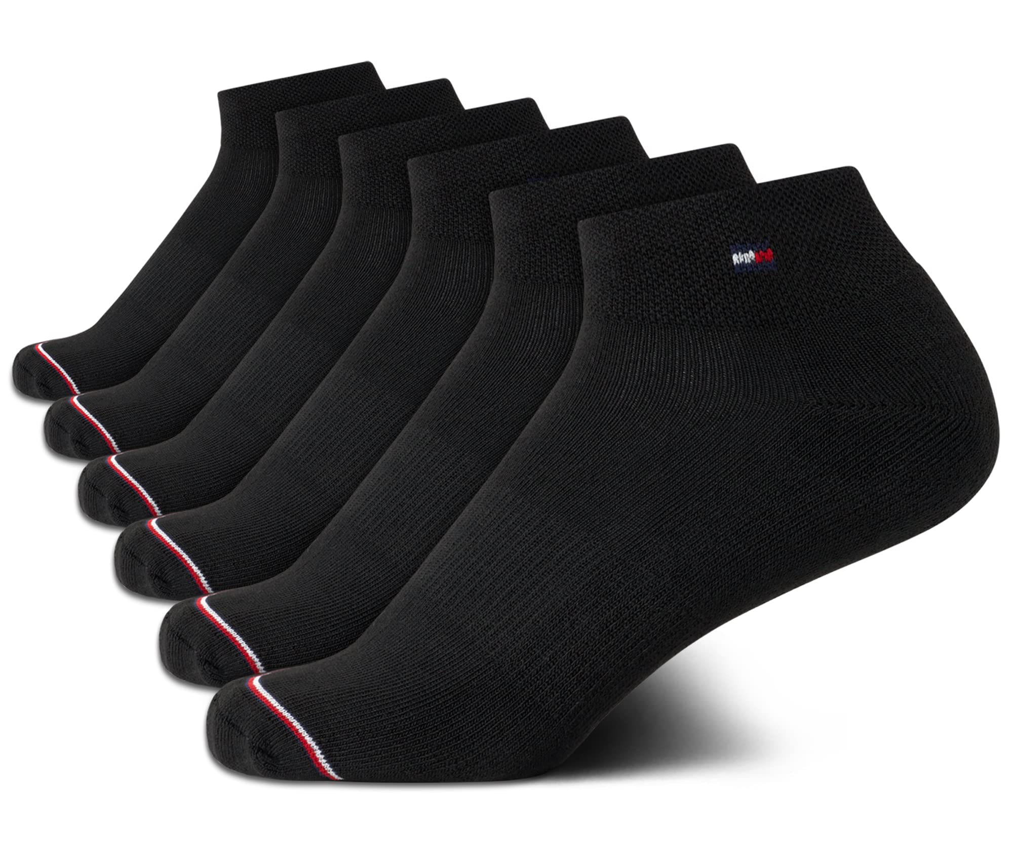 Calcetines Tommy Hilfiger Para Mujer, Paquete De 6, Bandera Deportiva, Tallas 4-10