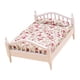thumbnail image 1 of Casa De Mu?ecas Cama En Miniatura Cama Individual Modelo Escena De Bricolaje Modelo Blanco Y Rosa, 1 of 5
