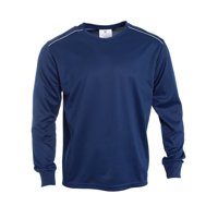 Jayson - Polera Dry Fit C/Antibacterial Ml Cuello Polo Y Reflectante Azul Marino M
