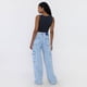 thumbnail image 3 of Jeans Mujer Straight Fit Cargo Azul Claro Corona, 3 of 5