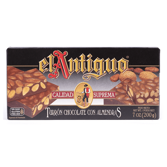 Turrón Chocolate con Almendras Tostada El Antiguo 1 x 200 gr