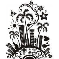 Rienda Libre Graphics - Decomural Funky City Sunshine Ws-19011