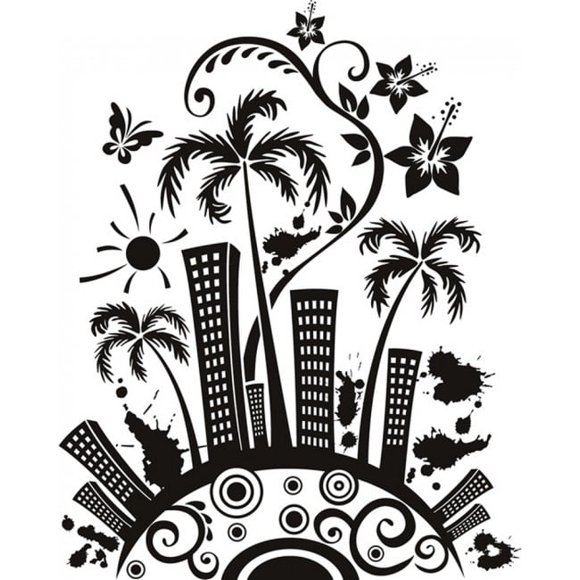 Decomural Funky City Sunshine WS-19011