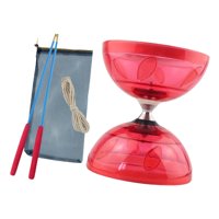 Bothyi - Juguete Diabolo Fitness Ligero Fácil De Usar Con Varillas Para Adultos Niños Mayores Rojo