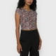 thumbnail image 3 of Polera Mujer Malla Manga Corta Negro Corona, 3 of 5