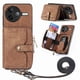 thumbnail image 1 of Funda Tipo Cartera con Correa Cruzada para Xiaomi Poco F7 Pro Protección Contra Golpes Marrón, 1 of 4