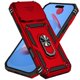 thumbnail image 1 of Funda Resistente Anillo Soporte iPhone 17 Pro Max Privacidad Cámara Montaje Magnético Rojo, 1 of 6