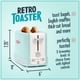 thumbnail image 2 of Toaster Nostalgia, nueva y mejorada, Wide 2-Slice Aqua, 2 of 5