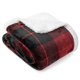 thumbnail image 1 of Manta PAVILIA Red Plaid Sherpa 50x60 para sofá, 1 of 8