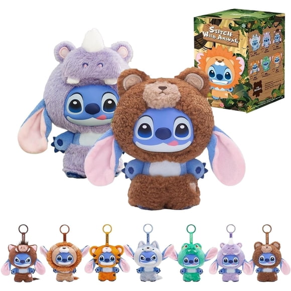 Blind Box Toy MINISO Disney Stitch Wild Animal Series