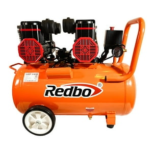 Redbo - Compresor De Aire Silencioso Libre De Aceite Ac 1100*2 50L