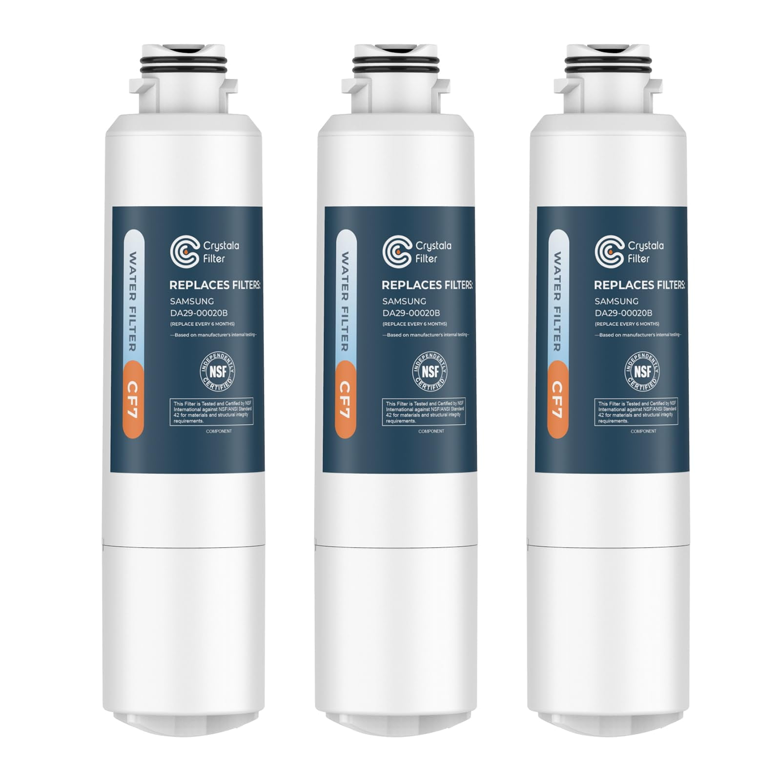 Filtro De Agua Crystala Filters Compatibles Con Samsung, Paquete De 3