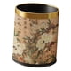 thumbnail image 4 of Cubo de basura redondo, cubo de basura, elegante cesto de basura doméstico reutilizable para oficina, interior, sala de estar, hogar, cocina Círculo dorado, 4 of 5