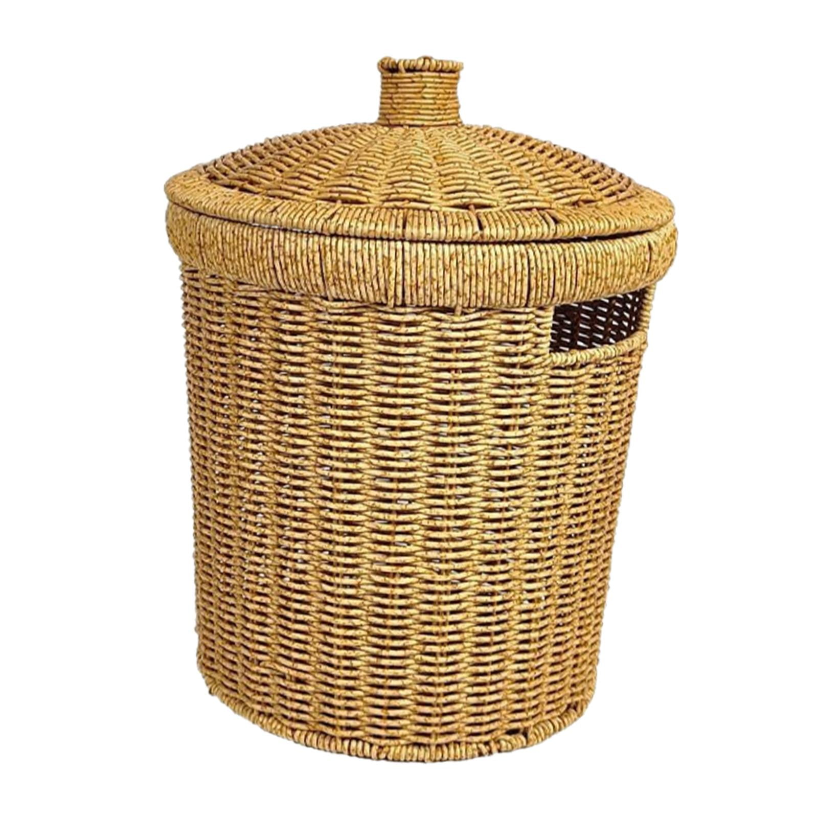 Bothyi - Cesta De Lavandería Decorativa Con Tapa, Cesto Para Ropa Para Lavandería, Juguetes Para El Hogar, Tamaño S