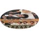 thumbnail image 1 of Orgullo y Prejuicio Alfombra Redonda de Felpa Coral, Antideslizante, No Desprende Pelusas, Lavable y Duradera para Salón, Dormitorio y Habitación de Niños 60cm, 1 of 6
