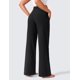 thumbnail image 3 of Pantalones de yoga CRZ YOGA Butterlift, cintura alta, pierna ancha, negros, 3 of 5