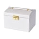 thumbnail image 1 of Joyero Organizador De Almacenamiento Multicapa Con Espejo Interior Blanco, 1 of 3