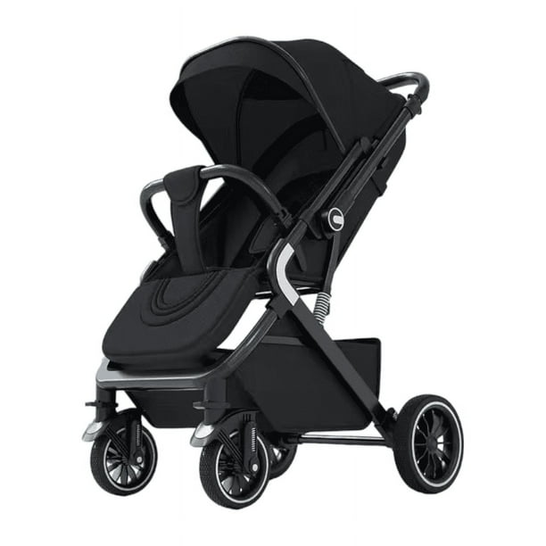Coche De Paseo Reversible Multiposiciones By LuBabycas Negro