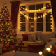 thumbnail image 5 of Guirnalda Solar Navidad Cálida 7.5m 20 Led Copos Arbolitos, 5 of 8