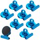 thumbnail image 1 of Paquete de 8 imanes para nevera, clips magnéticos para nevera, color azul, 1 of 6