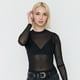 thumbnail image 3 of Polera Mujer Malla Manga Larga Negro Corona, 3 of 5