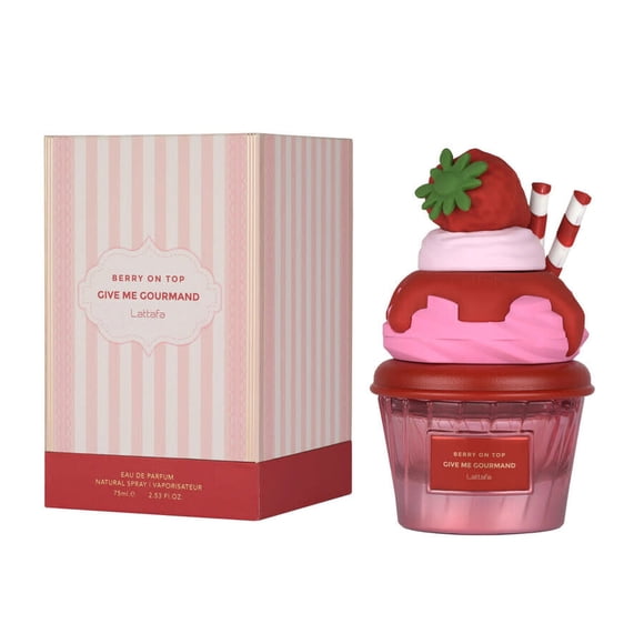 Lattafa Perfume Give Me Gourmand Berry On Top EDP 2.5 onzas Mujer