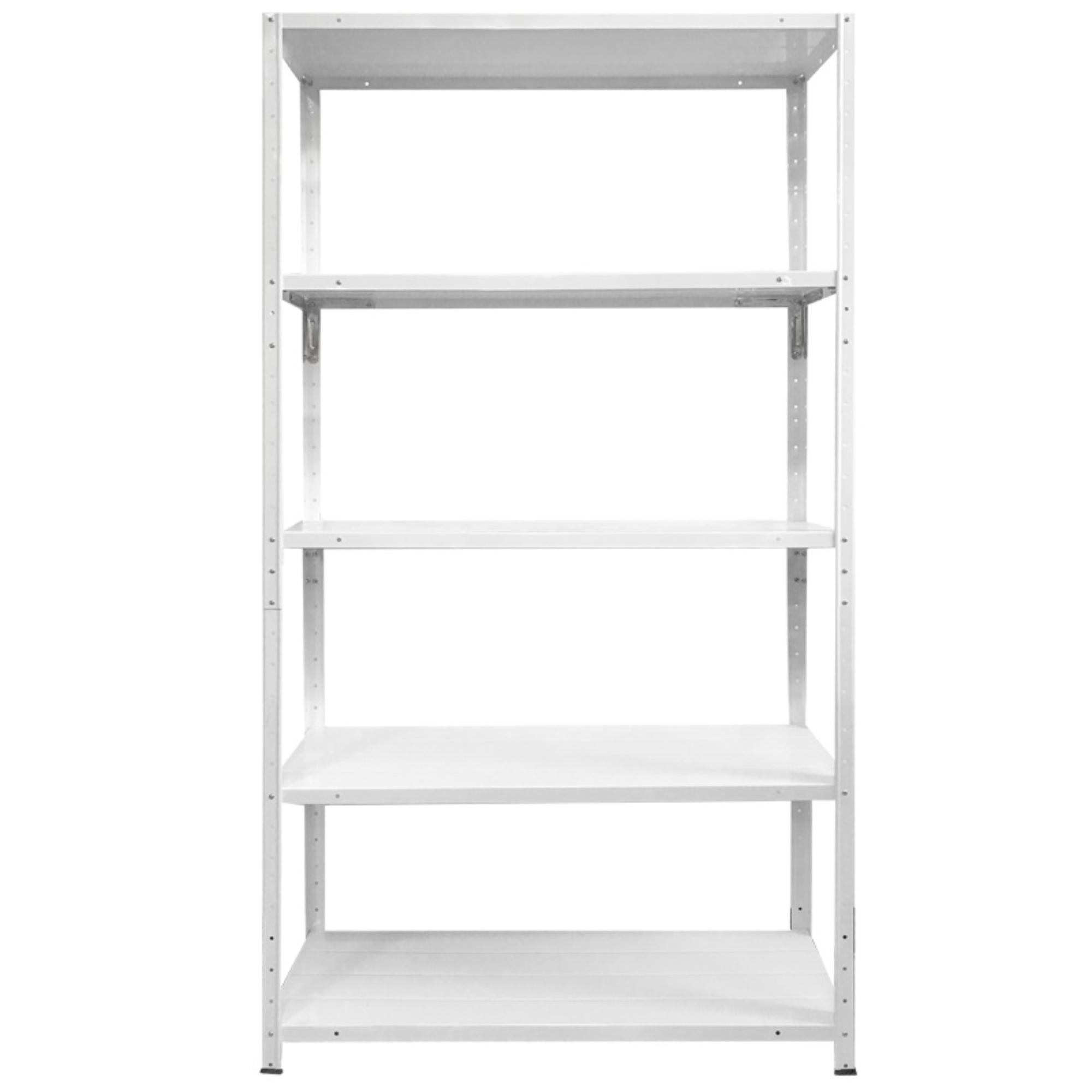 Estante Metal 5 Niveles 90x30x167 Cm Blanco