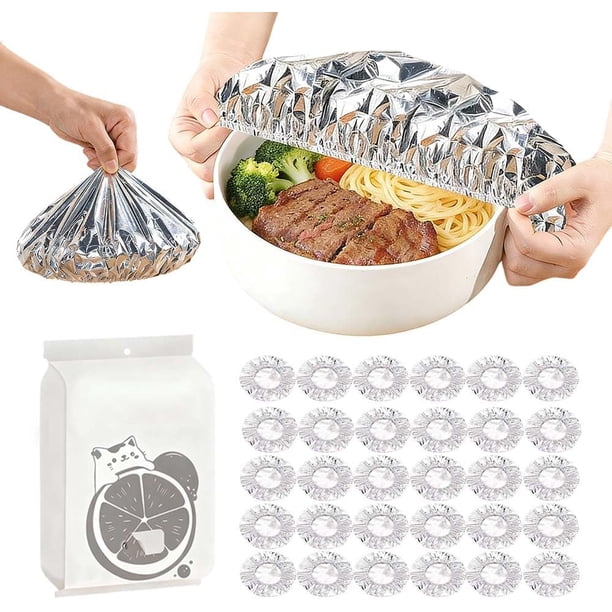 Cubiertas alimentos aluminio reutilizables aislamiento térmico flexibles comida preparada hornear 10 uds