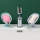 thumbnail image 4 of 1/2pcs Leaf Shape Soap Box Drain Soap Holder Bathroom Accessories Suction Cup Soap Dish Tray Soap Dish For Bathroom Soap Container, 4 of 5
