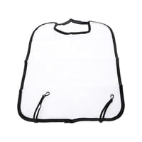 Ioensy - Protector De Asiento Trasero Transparente Para Coche, Almohadilla Antipatadas, Duradera, Cubierta Transparente, Color Negro