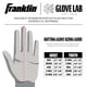 thumbnail image 5 of Guantes de bateo de béisbol Franklin Sports Digitek gris/rojo, 5 of 7