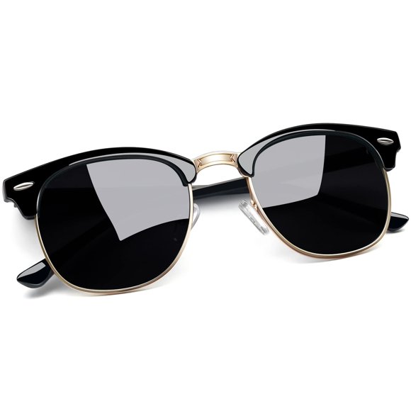Joopin Lentes de Sol Semirimless Negros Polarizados UV400
