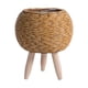 thumbnail image 4 of Cesta Tejida Soporte Para Plantas Con Patas Maceta Para Apartamento Sala De Estar Bola Marrón Claro, 4 of 5