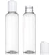 thumbnail image 2 of 30 Pack 4oz Plastic Squeeze Botellas con Disc Top Volteable Gora, Transparente Recargable Containers Fo Shampoo, Lotions, Liquid Body Soap, Creams, 2 of 6