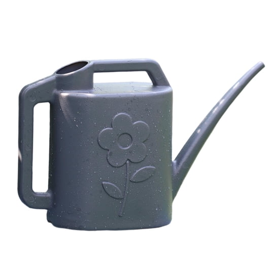 Wswqop - Regadera 4l Con Asa Regadera De Pico Largo Para Plantas Al Aire Libre Flor Gris Oscuro