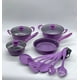 thumbnail image 2 of Juego De Ollas Cocina Antiadherente Set De Batería 14 Piezas Morado., 2 of 3