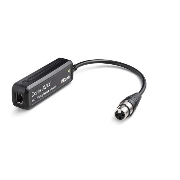Adaptador de entrada analógica Audinate Dante AVIO de 1 canal