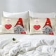 thumbnail image 5 of Xmas Bedding Sets Scandinavian Christmas Santa Gnomes Comforter Cover Snowing Santa Claus Bedding Sets for Kids Boys Girls Romantic Candlelight Quilt Cover 3 Pieces Queen Size, 5 of 5