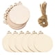 thumbnail image 4 of 50 Etiquetas Redondas De Madera Navideñas, Adornos Colgantes De Chips Naturales DIY, 4 of 4
